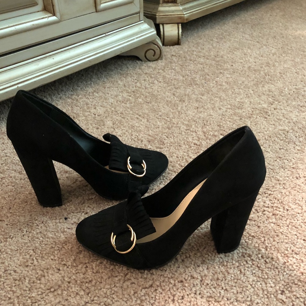 Black JustFab pumps, worn once